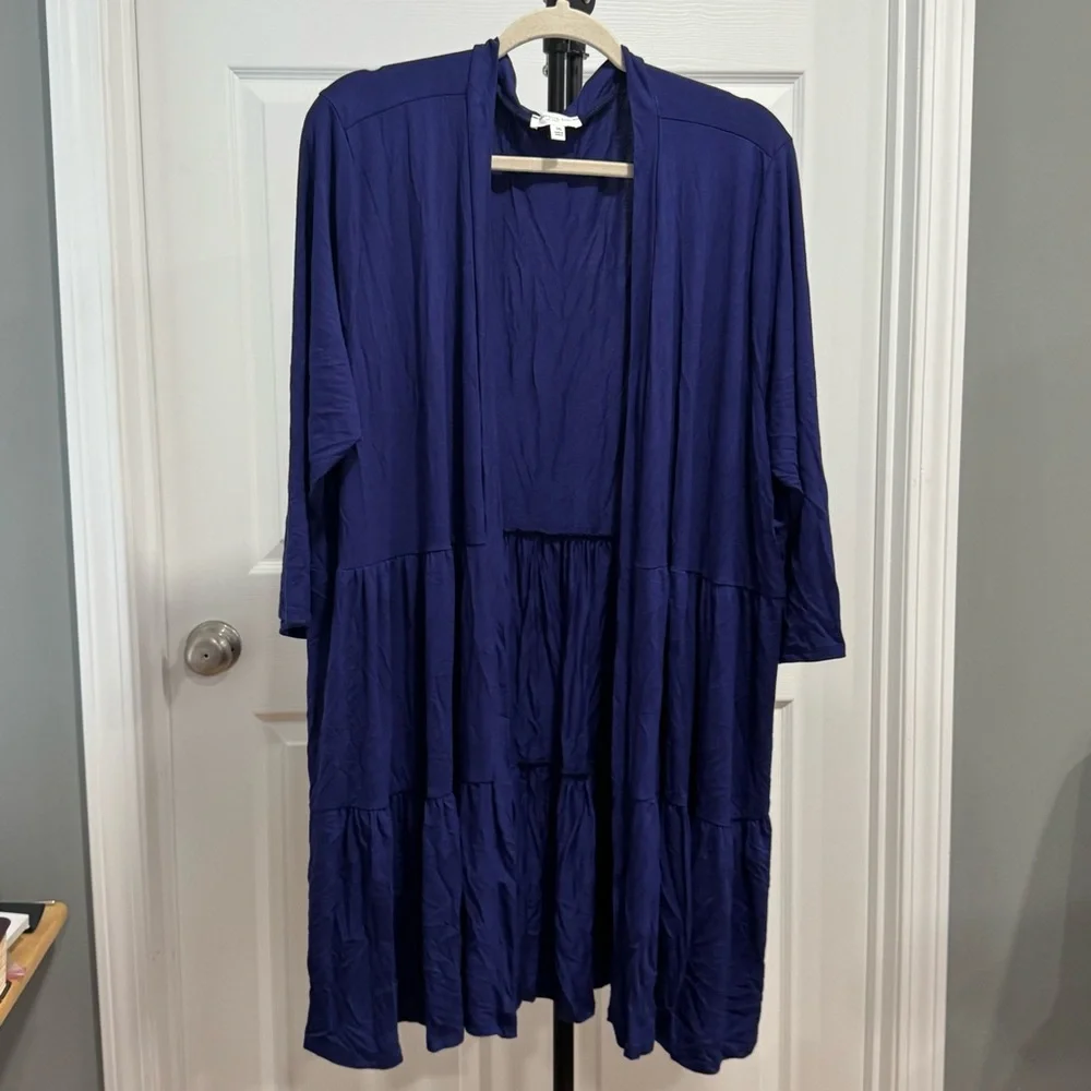 Blue Open Cardigan - Picture 1 of 3